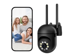 Cámara de vigilancia exterior IP Wifi 2.4 5G HD 1080p Zoom X4 Seguimiento humano Visión nocturna a color