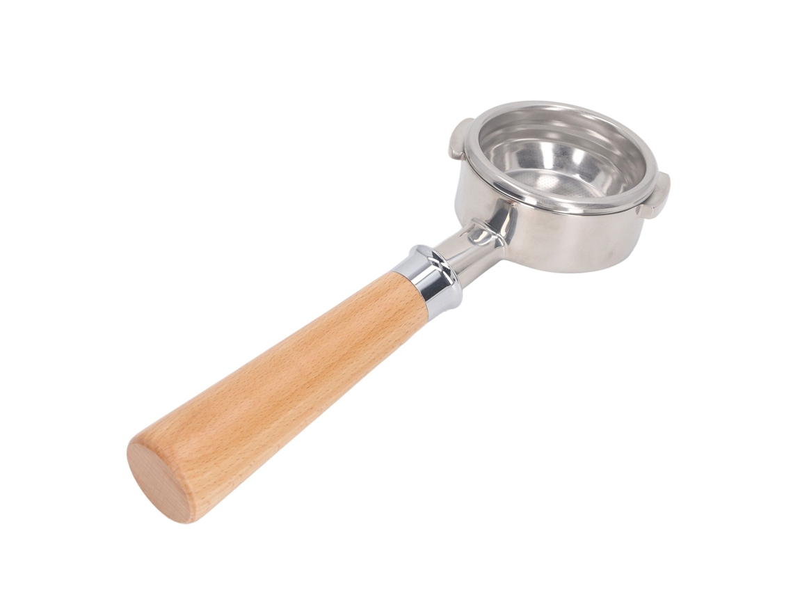 Portafiltro de acero inoxidable para café, 58 mm, sin base