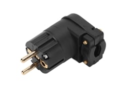 Enchufe De Alimentación De Ca De 90 Grados, Audiófilo, Cobre Rojo Puro, Chapado En Oro De 24 Quilates, Conector De