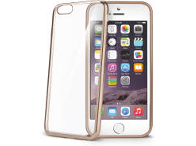 Funda iPhone 6S Plus CELLY Clip Dorado