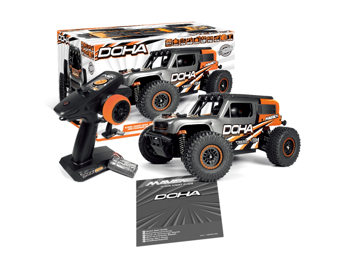 Coche Rc Hpi Racing Maverick Doha 150700 Rtr 1/20 2.4g 4wd Desierto Led Chasis Aluminio Eje Metal Juguetes