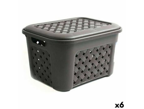 Cesto para la Ropa Arianna TONTARELLI 2112312 (43,5 x 33,5 x 26 cm) 23,6 L (6 Unidades)