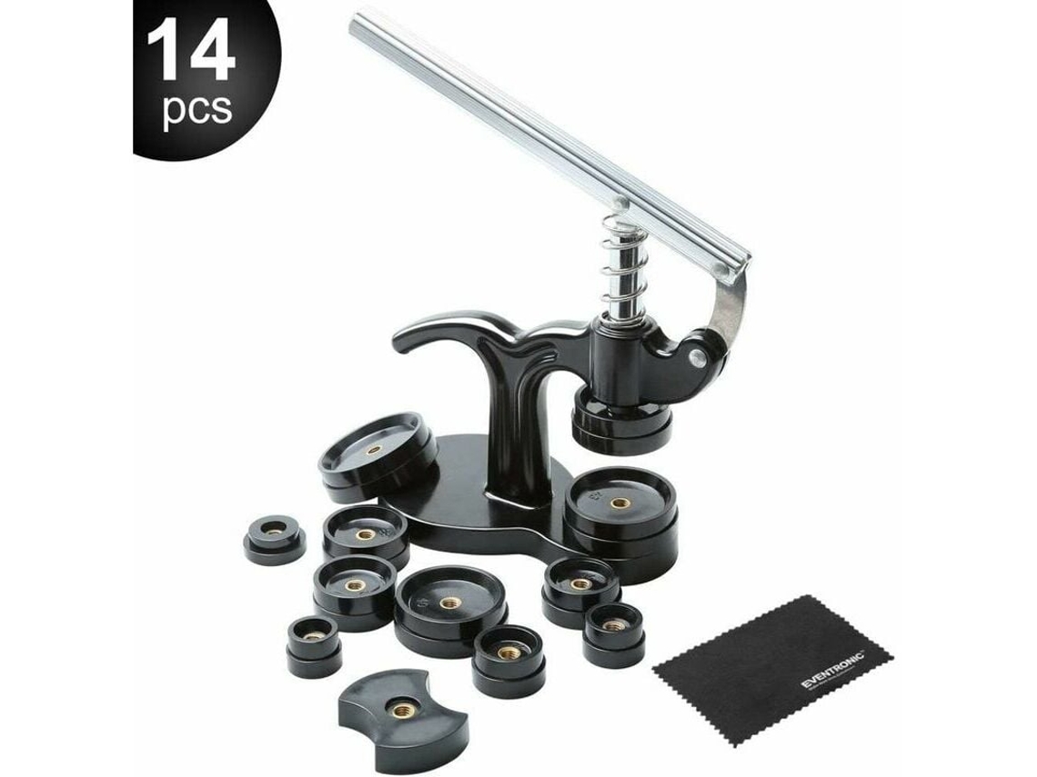 Juego de reparación de relojes profesional, cierracajas con barra de apertura para cambio de batería, aluminio de alta resistencia ideal para M