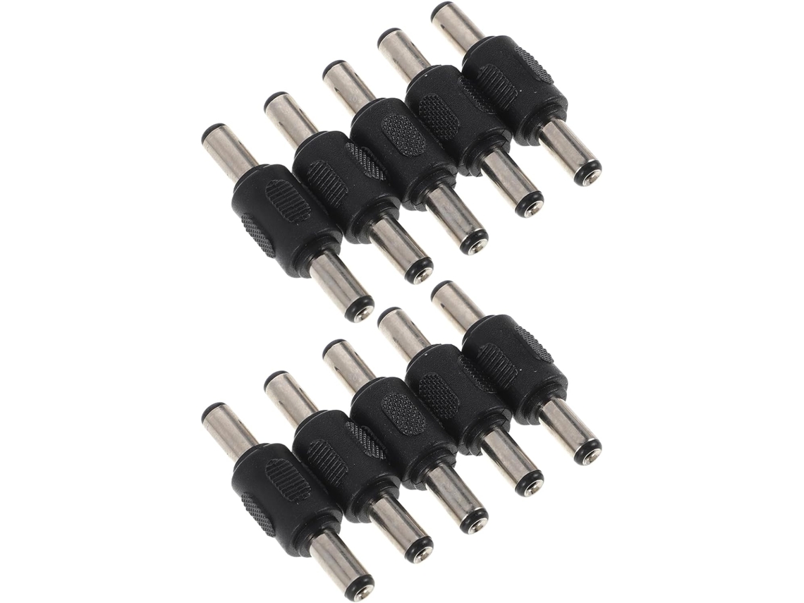 Adaptador De Cc Macho De 10 Piezas, Conector De Alimentación Coaxial Compatible