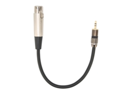 Cable De Micrófono De 3,5 Mm Macho A Xlr Hembra, 2 M, Con Reducción De Ruido, Compatible Con Varios Micrófonos.