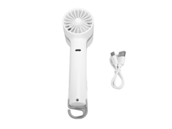 Mini Ventilador Portátil De Mano Con Refrigeración Por Semiconductores, Recargable Por Usb, Blanco.