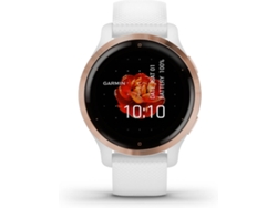 Reloj Deportivo GARMIN Venu 2S (Bluetooth - 10 días de autonomía - Blanco y Oro rosa)