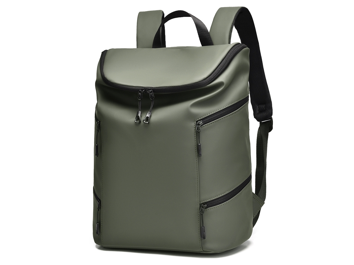 Mochila Enrollable Impermeable Henten Home Para Portátil De 15,6" - Verde