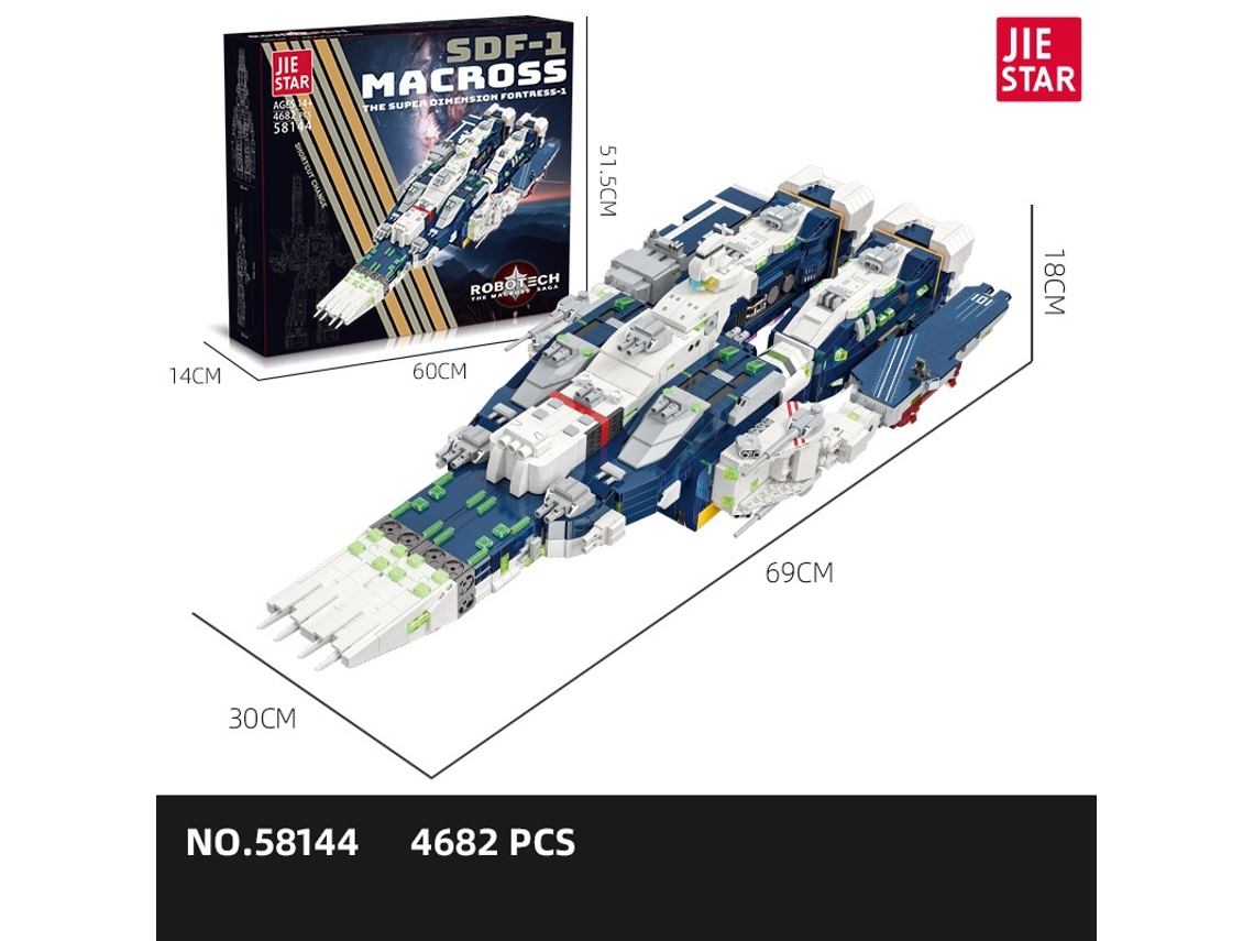 Bloques de construcción de nave espacial MDUG de Star Trek SDF 1 (58144)