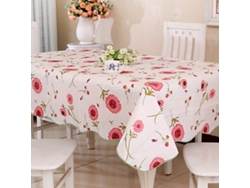KOFIHETY Mantel rectangular para interior y exterior, tela floral primavera/verano