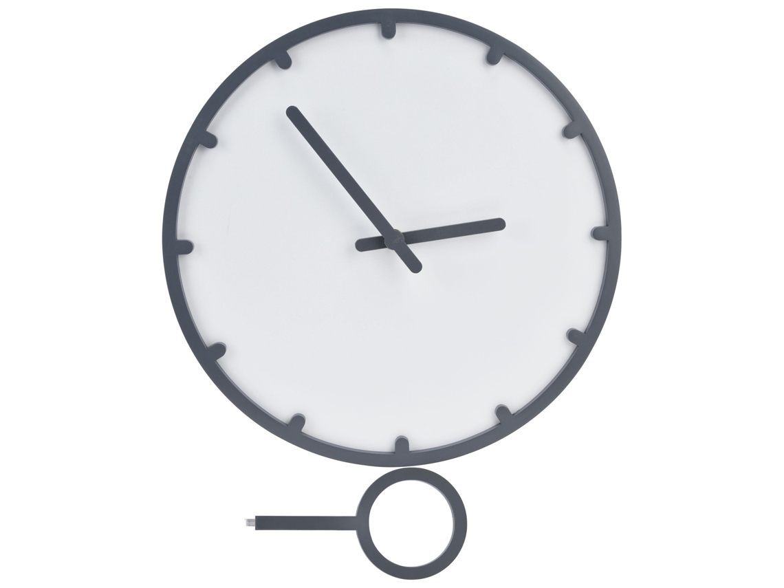 Baok-Reloj de pared de madera Silento Ronda sin tictac con gancho Para Hogar Cafe Tienda Bar Gris