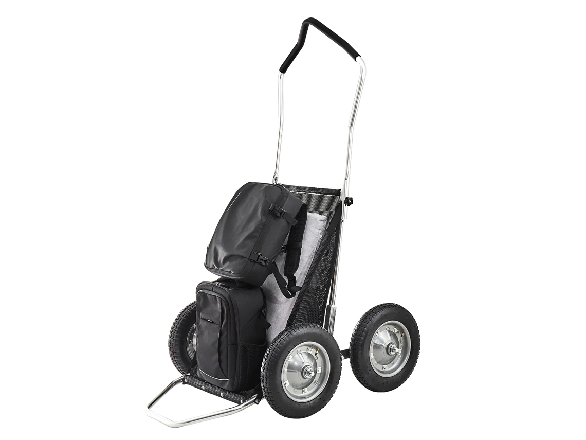 Carro de caza plegable resistente Succebuy, capacidad de carga de 227 kg, 4 ruedas