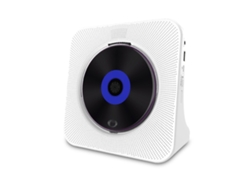 Reproductor de CD retro recargable Yuysan KC-806 con Bluetooth, color blanco
