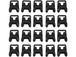 Paquete De 20 Ganchos De Plástico En Forma De C, Conectores Reutilizables Para Asegurar Lonas Exteriores.