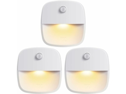 Luz nocturna con sensor de movimiento, encendido y apagado automático, luz de armario inalámbrica de bajo consumo, luz nocturna LED a batería