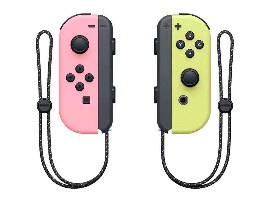 Conjunto Joy-Con Izquierdo/Derecho Mando Nintendo Switch Compatible Rosa Amarillo POWERGAMING