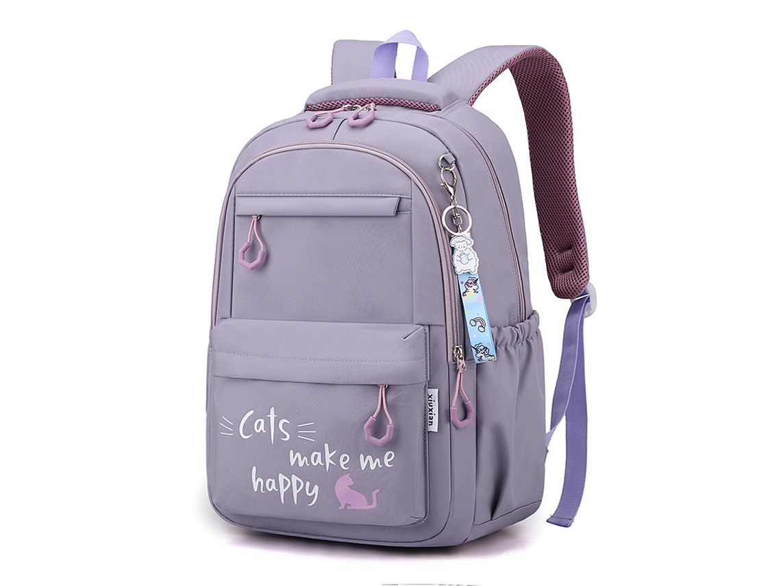 Mochila Kawaii para Raparigas Mochila Escolar Multifunções