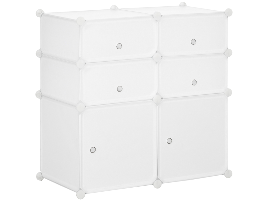 Zapatero Que Ahorra Espacio, Zapatero De Plástico Para Recibidor, Armario Modular Para Salón Y Recibidor, Zapatero Multiusos 75x37x73cm, Blanco
