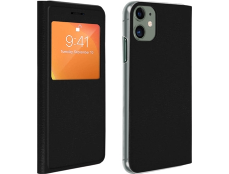 Funda iPhone 11 AVIZAR FOLIO-SVIEW-BK-IP11 Negro
