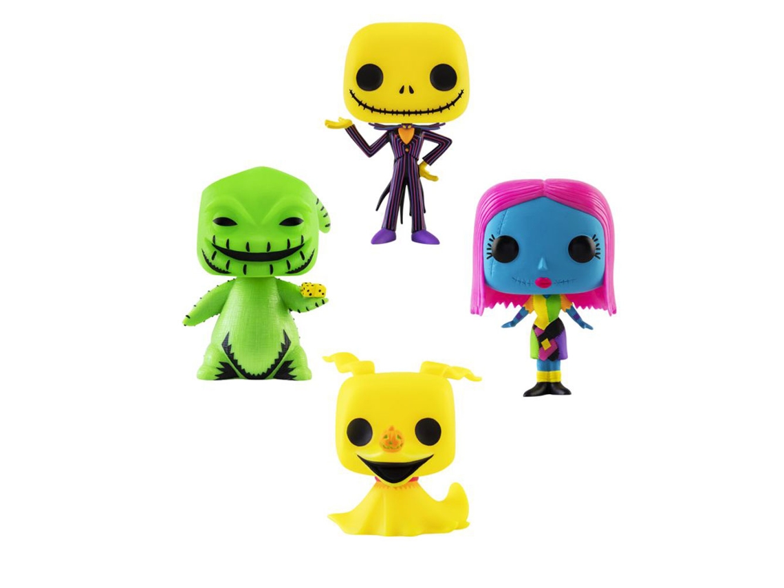Figure FUNKO Nightmare Before Christmas Blacklight US Pop! Vinyl 4-Pack THE NIGHTMARE BEFORE CHRISTMAS