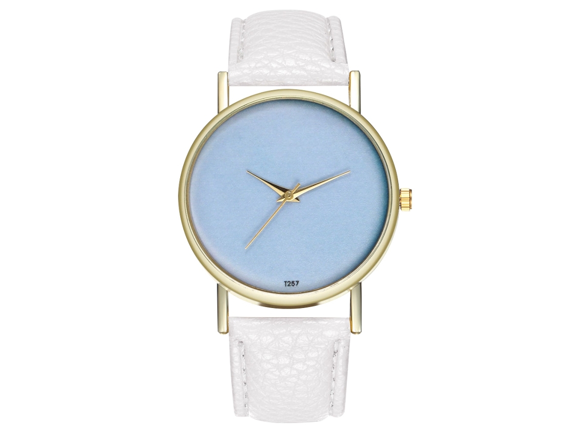Reloj De Pulsera De Cuarzo Casual De Moda Para Hombre Y Mujer Zhoulianfa, Color Blanco.
