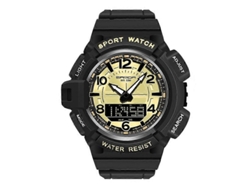 Reloj electrónico Sanda 3101 para hombre con doble pantalla y temporizador luminoso Hengrongshen