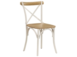 Maison Exclusive - Sillas Con Respaldo Cruzado 2 Uds Madera Maciza De Mango Blanco