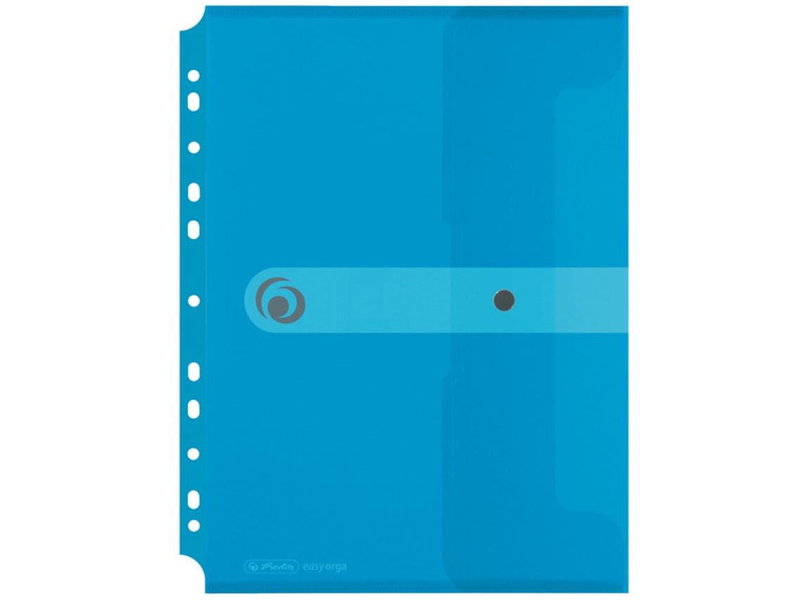 Bolsa de Documentos HERLITZ Easy Orga To Go Azul Transparente