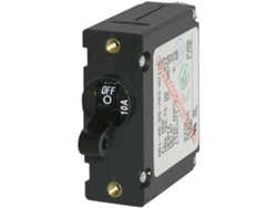 Interruptor BLUE SEA Ac/Dc Single Pole Magnetic World Circuit Breaker 10A Negro
