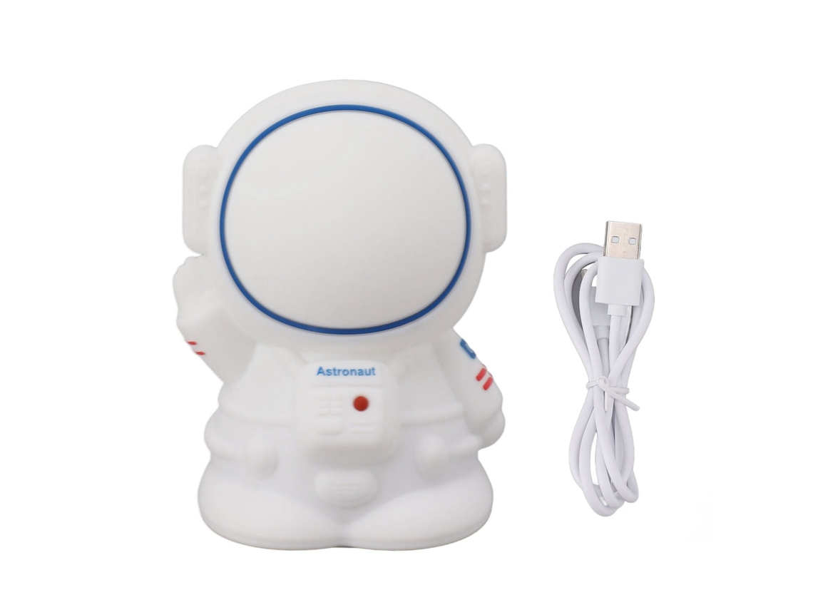 Rebe-luz Nocturna Astronauta De Silicona Suave Impermeable Recargable Usb Para Dormitorio, Residencia Y Camping