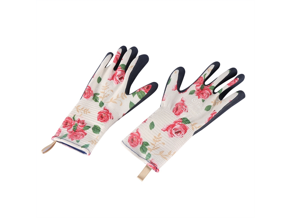 Guantes de jardinería largos, impermeables y antiadherentes para mujer, color rosa S