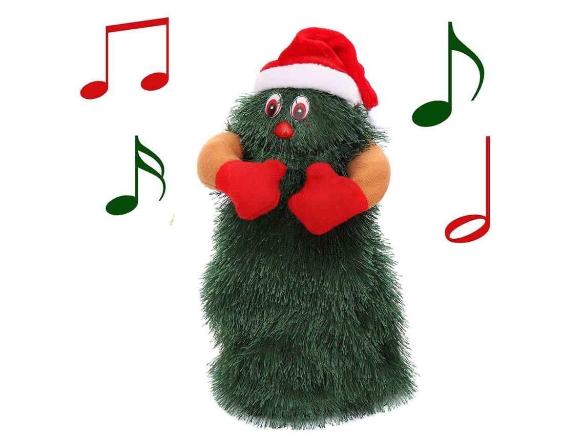 Juguete Navideño Eléctrico Con Música Y Baile Para Niños, Artículo Decorativo De Mesa En Franela Y Plástico.