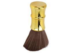 Pincel De Barbear Para Salón De Belleza Dorado, Suave Y Ligero, Ideal Para Limpiar Pelo Cortado