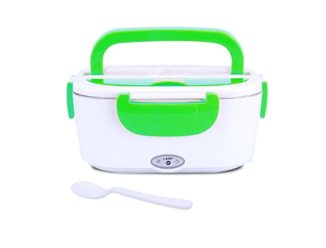 Fiambrera con aislamiento de calefacción eléctrica fiambrera de plástico de acero inoxidable 110V220V aparato de cocina fiambrera verde XLT