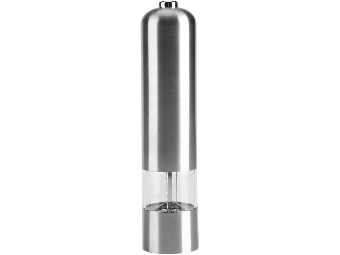 Molinillo eléctrico de sal y pimienta, molinillo de especias, salero y pimentero con luz LED en acero inoxidable. Rosewell