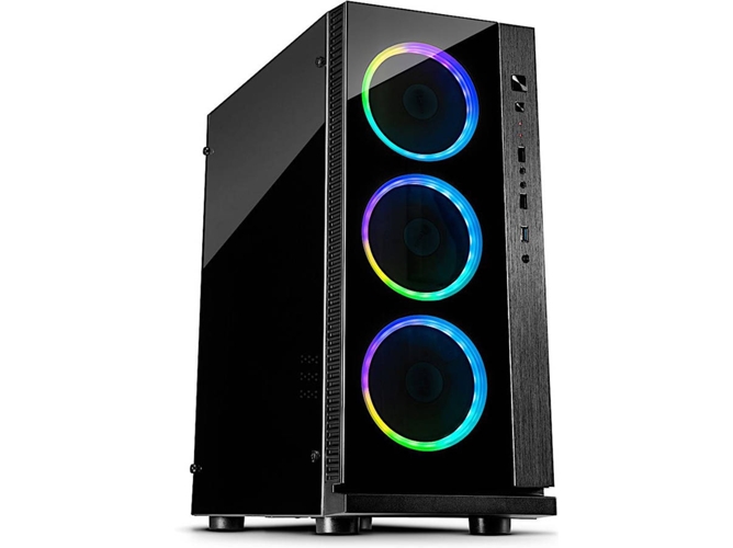 Caja PC INTER-TECH W-III RGB (ATX Mid Tower - Negro)