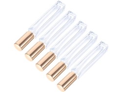 De 5 Frascos De Vidro Recarregáveis De 10ml Para Perfume Em Spray, Ideais Para Viagens E Maquiagem.