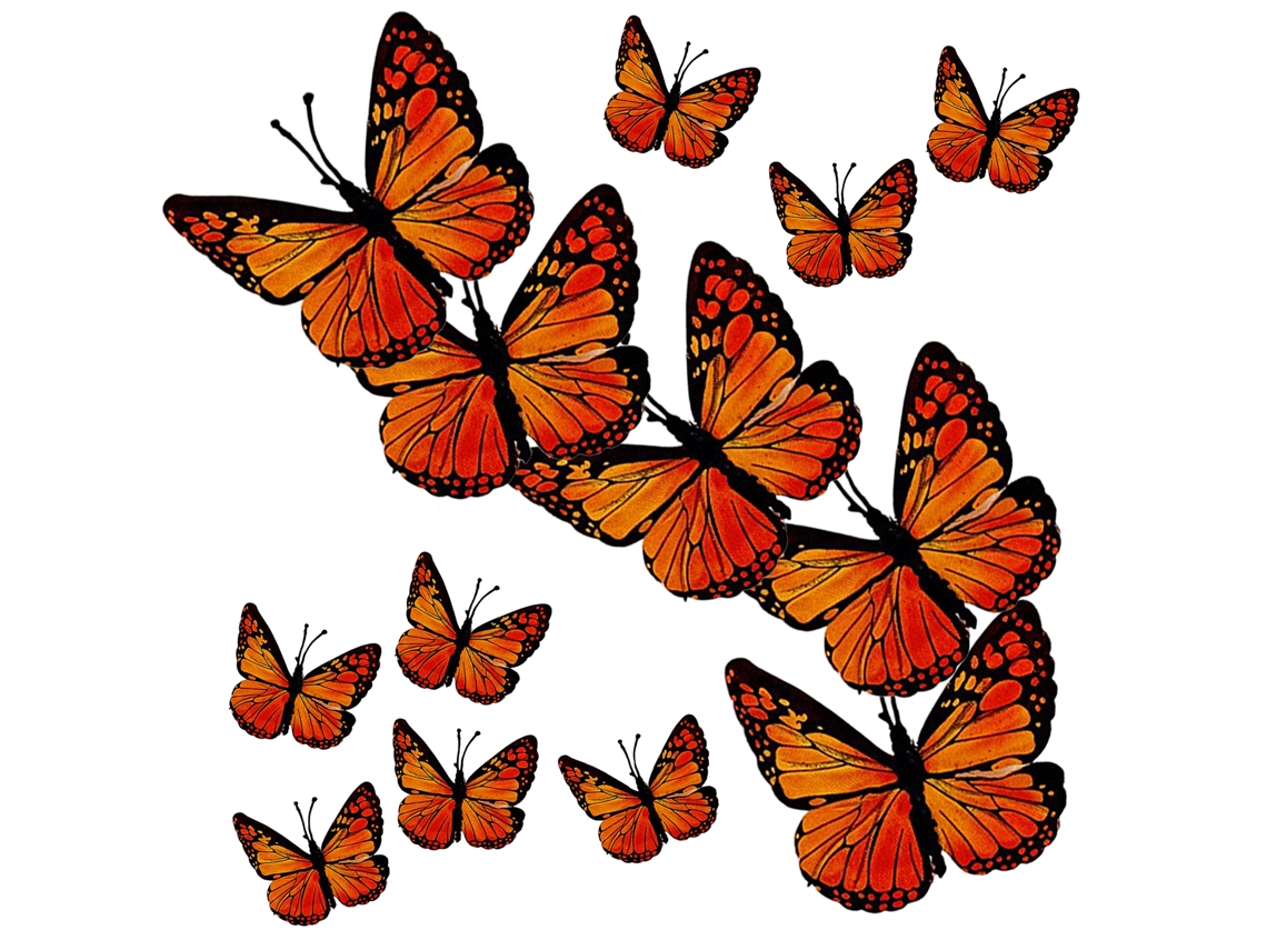 Decoración de mesa de boda Simulación Mariposa Roja Xi G