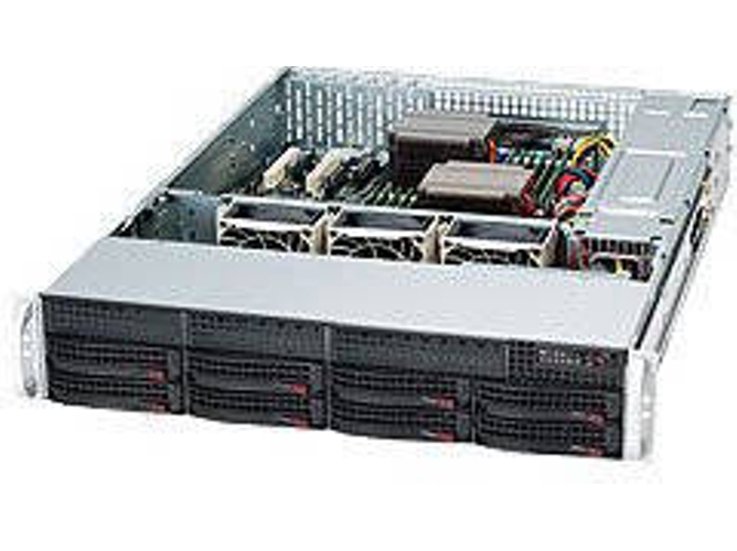 Caja PC SUPERMICRO SC825TQC-600LPB (Rack - Negro)