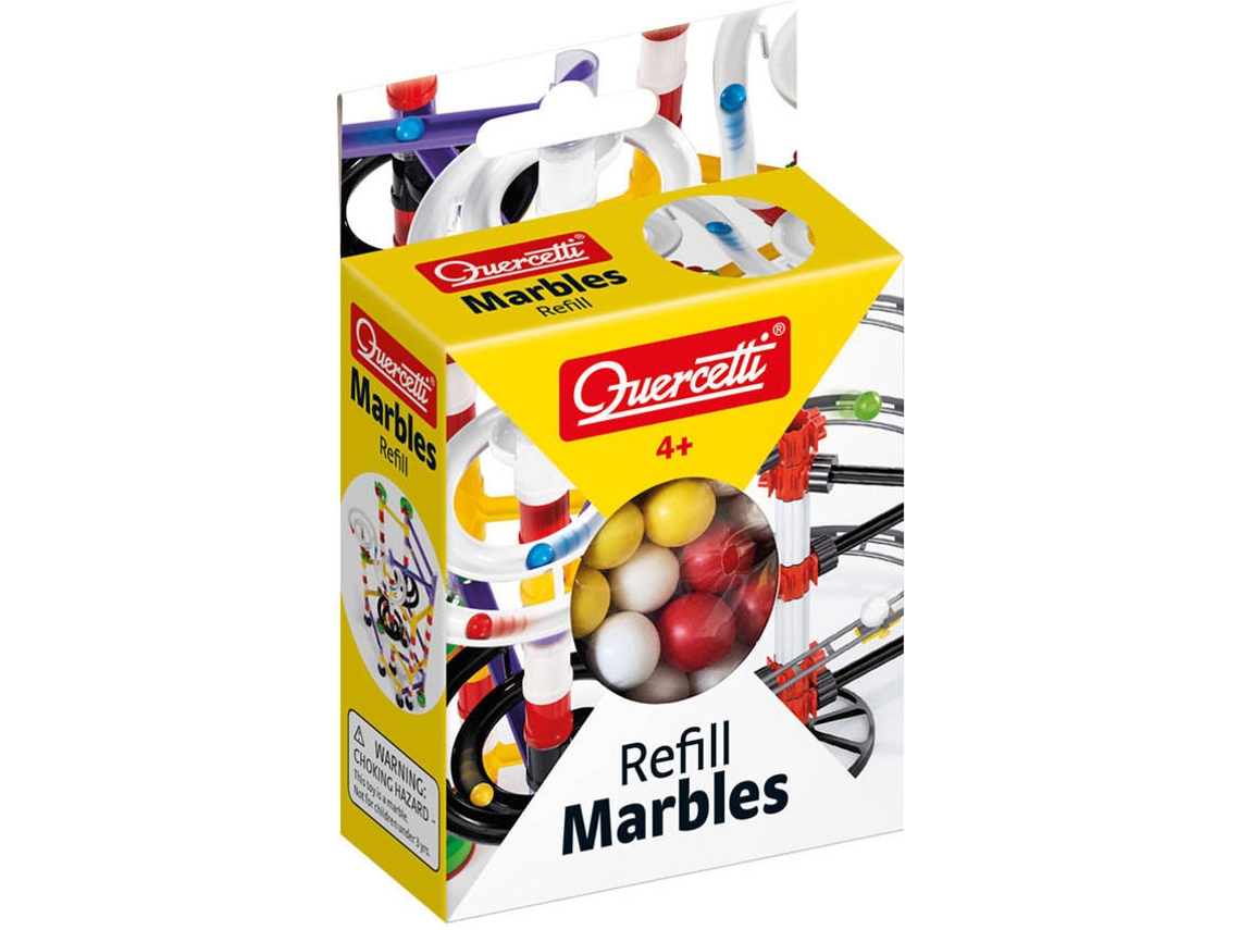 Juego Educativo QUERCETTI Marble Run Recambio Bolas 14 mm 100 pz (Edad Mínima: 4 Años - 9 x 13,5 x 3,9 cm)