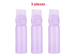 (morado) Paquete De 3 Botellas De Aceite Capilar Rellenables De 180 Ml