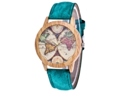 Reloj De Pulsera De Cuarzo Verde Retro Con Diseño Vaquero Unisex Zhoulianfa