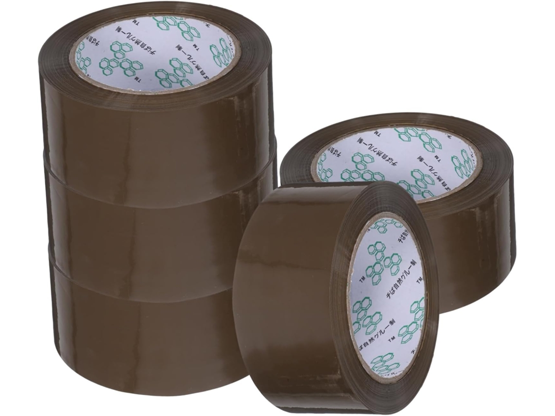 5 Rollos, 5 Piezas Cada Uno, Cinta De Embalaje Marrón De 2 Pulgadas X 394 Yardas, De Alta Resistencia.