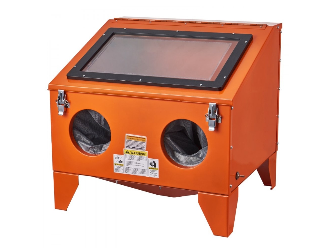 Cabina De Arenado 40 Gal 40–120 Psi Con Pistola Y 4 Boquillas De Cerámica