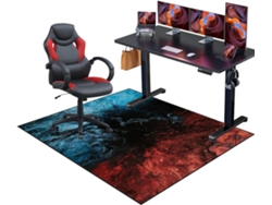Alfombrilla para silla gaming, protector de suelo antideslizante, 90 x 140 cm, para suelos duros | Sillas