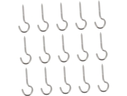 20 Piezas Ganchos Anillo Inoxidable Resistente Colgar