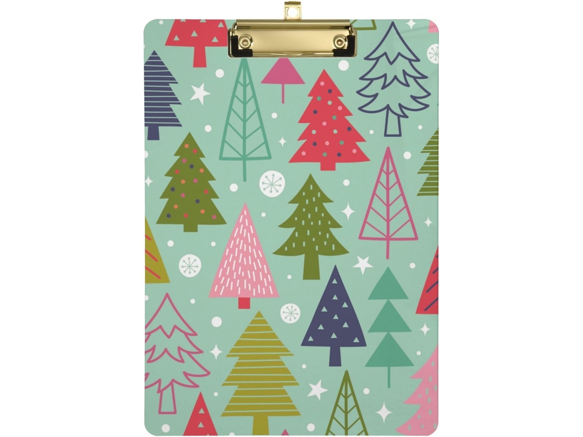 Besportble Árboles De Navidad Coloridos Sobre La Cama Y Arte Trabajo Más 31,8 X 22,9 0,3 Cm
