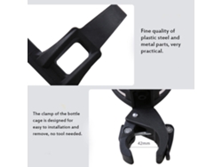 Portavasos Ajustable De 360 Grados Para Bicicletas Y Motocicletas, Para Botellas De Agua Y Café - Clip Sin Herramientas