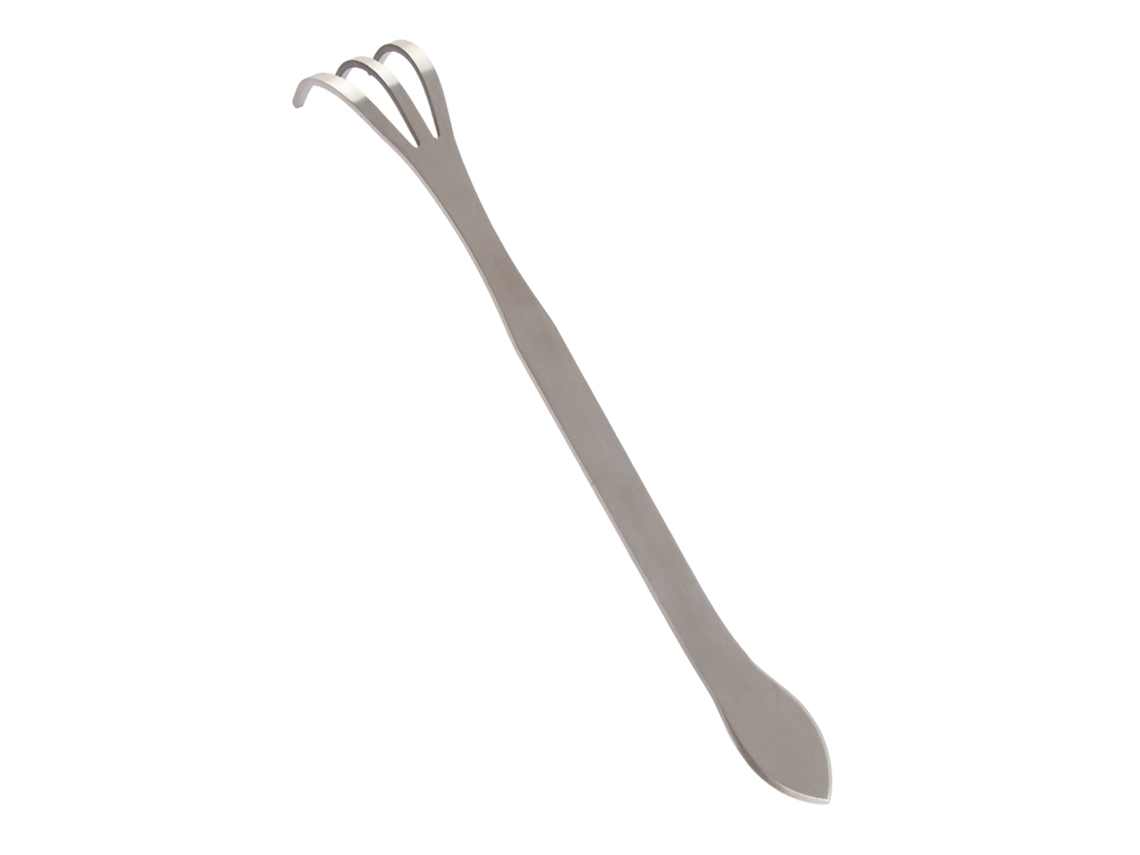 Rastrillo De Jardinería De Acero Inoxidable De 3 Dientes Y 24 Cm Para Cultivar La Tierra Y Eliminar Las Malas Hierbas.