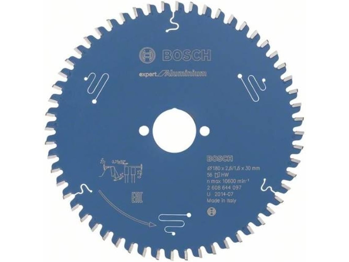 Disco de Sierra Circular BOSCH Expert para Aluminio 180x30x2.6 mm - 56